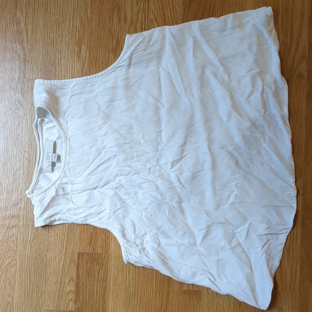 Loft tulip back closure ivory tank